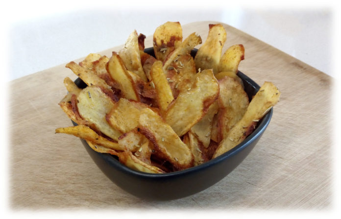 chips di patate speziate al forno